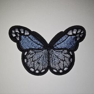 Embroidered Butterfly Patch Multicolored NWOT unbranded